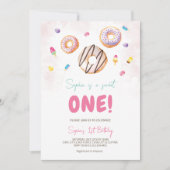 スウィート鮮やかワン誕生日招待状 招待状 (正面)