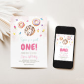 スウィート鮮やかワン誕生日招待状 招待状