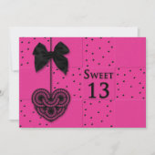 スウィート13バースデーパーティ招待状 招待状 (正面)