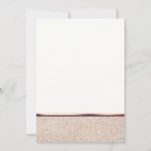 スウィート13フェイクバラ金ゴールドシャンパンパーティの招待状 招待状 (裏面)