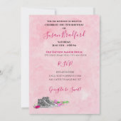 スウィート13thバースデーパーティーへの招待、スニーカー 招待状 (裏面)