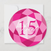 スウィート15キンセアニラバースデーパーティ招待状 招待状 (正面)