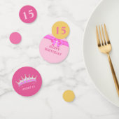 スウィート15th、16誕生日オンバラ金ゴールド コンフェッティ (グループ)