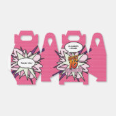 スウィート16おもしろいガーリーピンクモダン漫画ブック誕生日 フェイバーボックス (折り畳みなし)