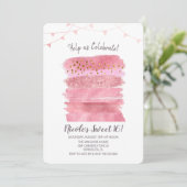 スウィート16お誕生日ケーキ招待状 招待状 (スタンド正面)