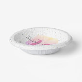 スウィート16かわいらしバラピンクかわいらしバースデーパーティー ペーパーボウル (傾斜あり)