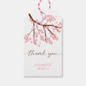 スウィート16さくらんぼ花ズ誕生日春フローラ ギフトタグ (正面)