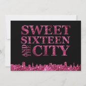 スウィート16とザ・シティ スウィート16の誕生日パーティー 招待状 (裏面)