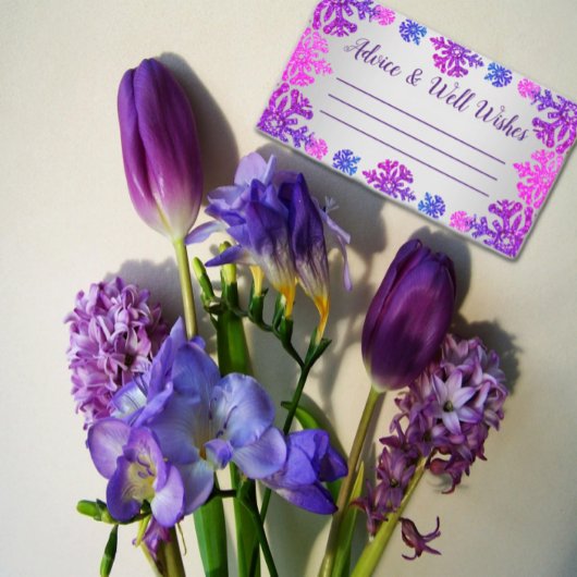 スウィート16ウィンタースノーフレーク誕生日 アドバイスカード