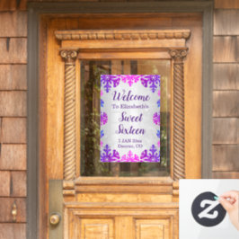 スウィート16ウィンタースノーフレーク誕生日 ウィンドウサイン