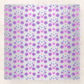 スウィート16ウィンタースノーフレーク誕生日 ガラスコースター (正面)