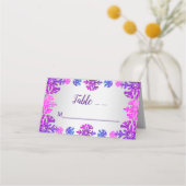 スウィート16ウィンタースノーフレーク誕生日 プレイスカード (正面)