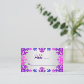 スウィート16ウィンタースノーフレーク誕生日 プレイスカード (スタンド正面)