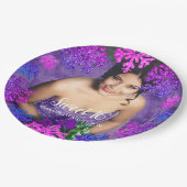 スウィート16ウィンタースノーフレーク誕生日 ペーパープレート (アングル)