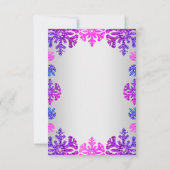 スウィート16ウィンタースノーフレーク誕生日 出欠カード (裏面)