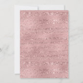 スウィート16エレガントバラ金ゴールドブラックバースデーパーティー 招待状 (裏面)