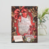 スウィート16キンセアニェラパーティの招待状 招待状 (スタンド正面)