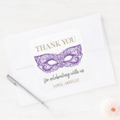 スウィート16クインスマスクレードボールバースデーパーティー スクエアシール (封筒)