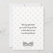 スウィート16クインスマスクレードボールバースデーパーティー 招待状 (裏面)