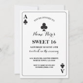 スウィート16クラブ遊ズカードベガス誕生日エース 招待状 (正面)