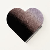 スウィート16グリッターグラデーションゲストハート ノートブック (裏面)