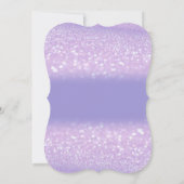 スウィート16グリッターグラデーション《写真》ぼけ味,グリッターティアラ 招待状 (裏面)