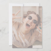 スウィート16グリッタードリプスバラ金ゴールド誕生日インビタ 招待状 (裏面)