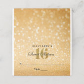 スウィート16グリッター《写真》ぼけ味ライトカスタム座席表 プレイスカード (外部開封)