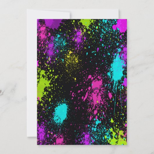 スウィート16グローパーティー誕生日招待状 招待状 (裏面)