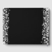 スウィート16ゲストブックパーティースパークルスシルバー ゲストブック (裏面)