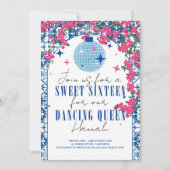 スウィート16サントリーニミュージカルブーゲンビリア乳房 招待状 (正面)