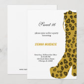 スウィート16シューズテーマ 招待状 (正面/裏面)