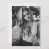 スウィート16シルバーグリッター&ブラックバースデーパーティー 招待状 (裏面)