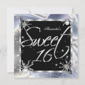 スウィート16シルバースパイダーズ16thバースデーパーティー 招待状 (正面)