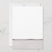 スウィート16シルバースパークルグラムパーティの招待状 招待状 (裏面)