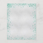 スウィート16シルバーティール（緑がかった色）グリッター予算 チラシ (裏面)