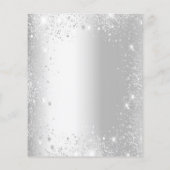 スウィート16シルバードレスグリッター予算の招待 チラシ (裏面)