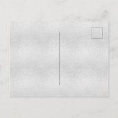 スウィート16シルバーバラ金ゴールドグリッター インビテーションポストカード (裏面)