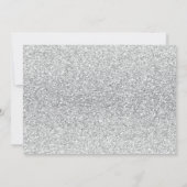 スウィート16シルバーピンク桃フローラ 招待状 (裏面)