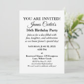 スウィート16スプラッシュバッシュ:プールサイドパーティの招待状 招待状 (スタンド正面)