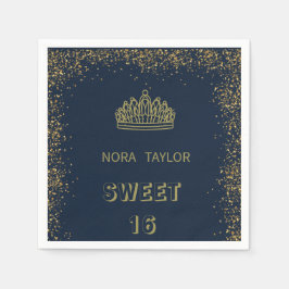 「スウィート16ソイレ：グラム、グリッツ、そしてグッドタイムズ！」 スタンダードカクテルナプキン