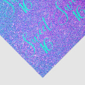 スウィート16ティール(緑がかった色)パープルグリッターガールズバースデーパーティー 薄葉紙 (詳細)