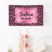 スウィート16ハッピーバースデーヒョウカスタム 横断幕 (インサイチュ)