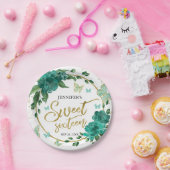 スウィート16バターフリスエメラルドグリーンガウン ペーパープレート (パーティー)