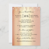 スウィート16バラダイヤモンドブライダルキンセアニェラメイクアップ 招待状 (裏面)