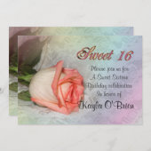 スウィート16バラ招待状 招待状 (正面/裏面)