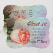 スウィート16バラ招待状 招待状 (正面/裏面)