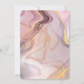 スウィート16バラ金ゴールドグリッターエレガントな誕生日パーティー 招待状 (裏面)