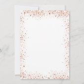 スウィート16バラ金ゴールドグリッター白 招待状 (裏面)