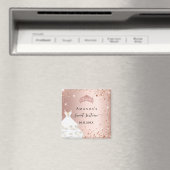 スウィート16バラ金ゴールドティアラドレスグリッター名 マグネット (インサイチュ (食洗機))